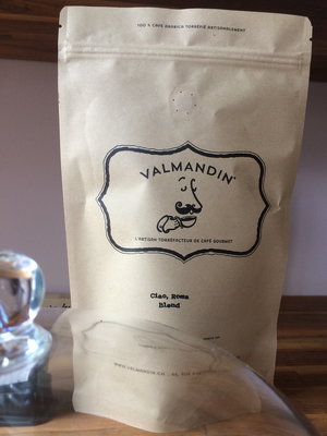 Valmandin Ciao, Roma Blend café gourmet Valmandin, grains 100% arabica torréfiés à la main